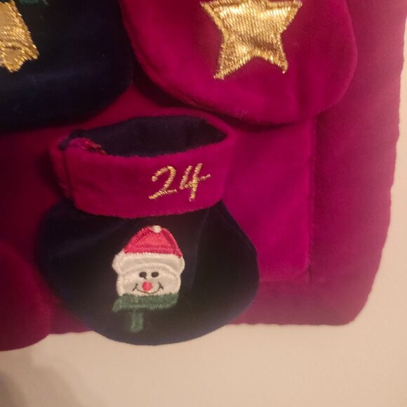 Velvet Christmas Countdown Advent Calender (add your own treats) - Picture 6 of 11